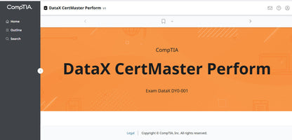 CompTIA DataX CertMaster Perform (V1) – 2 Monate Zugriff! (🛒Sonderangebot)