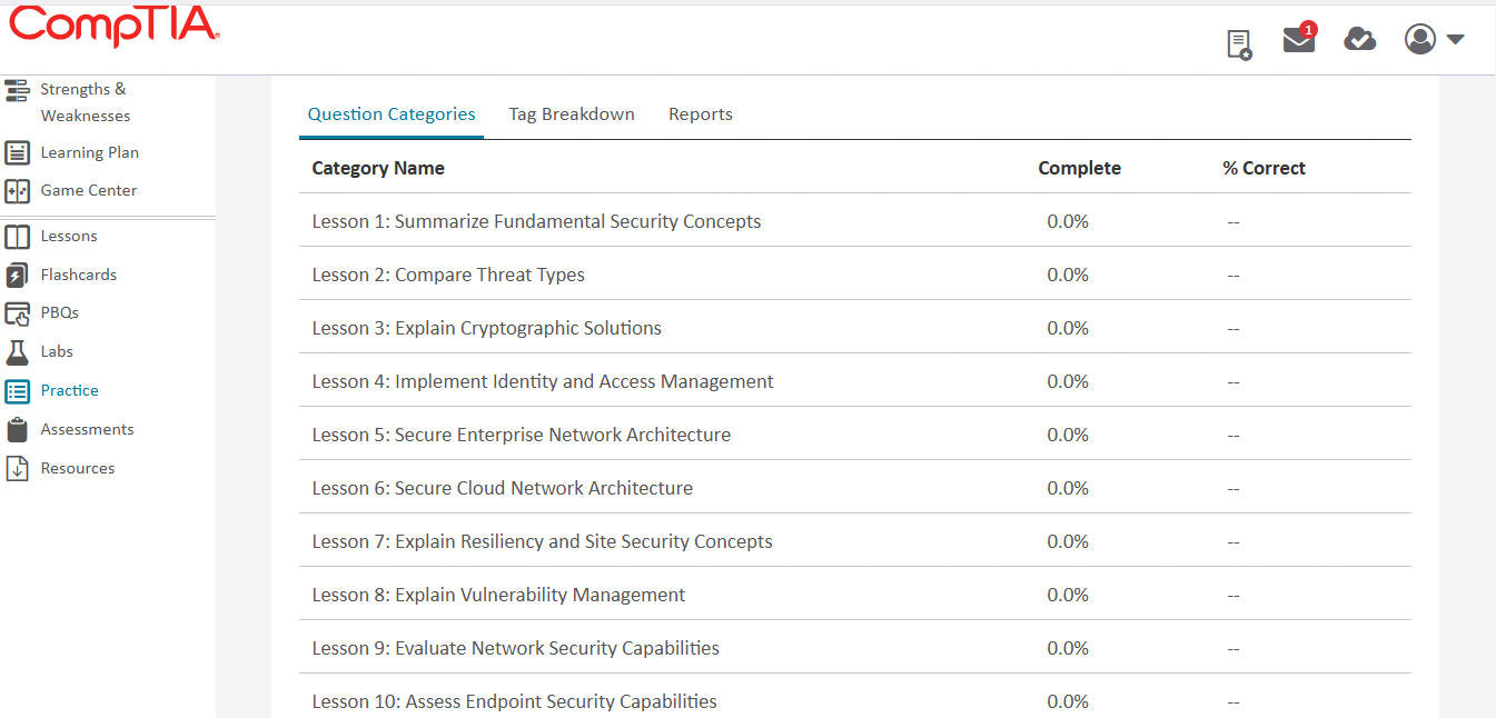 🛒Sonderangebot (SY0-701) – CompTIA Security+ CertMaster Learn + Labs (3 Monate) 