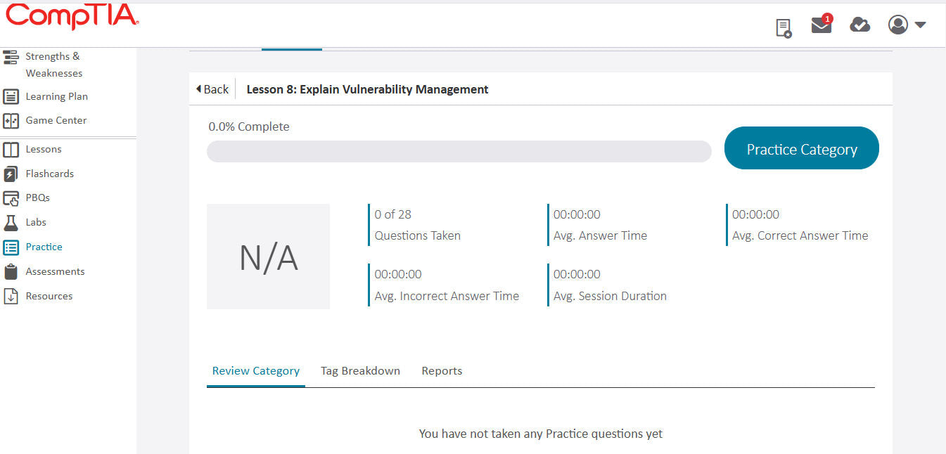 CompTIA Security+ CertMaster Lernen + Übungen (SY0-701) 