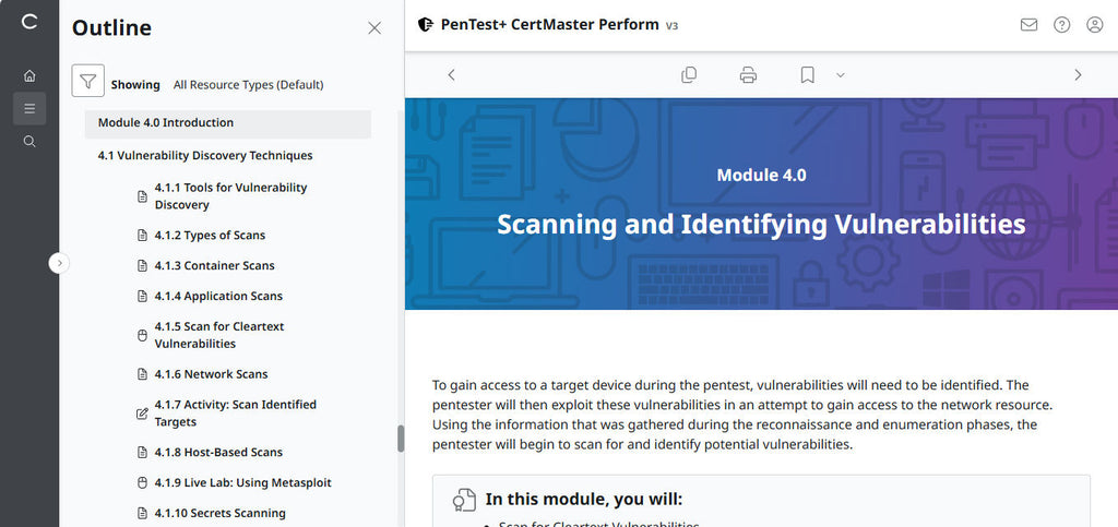 CertMaster Perform  CompTIA PenTest+  PT0-003 (V3)
