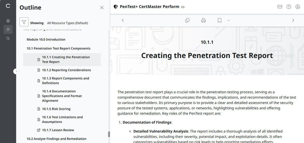 CompTIA PenTest+ CertMaster Perform  PT0-003 (V3)