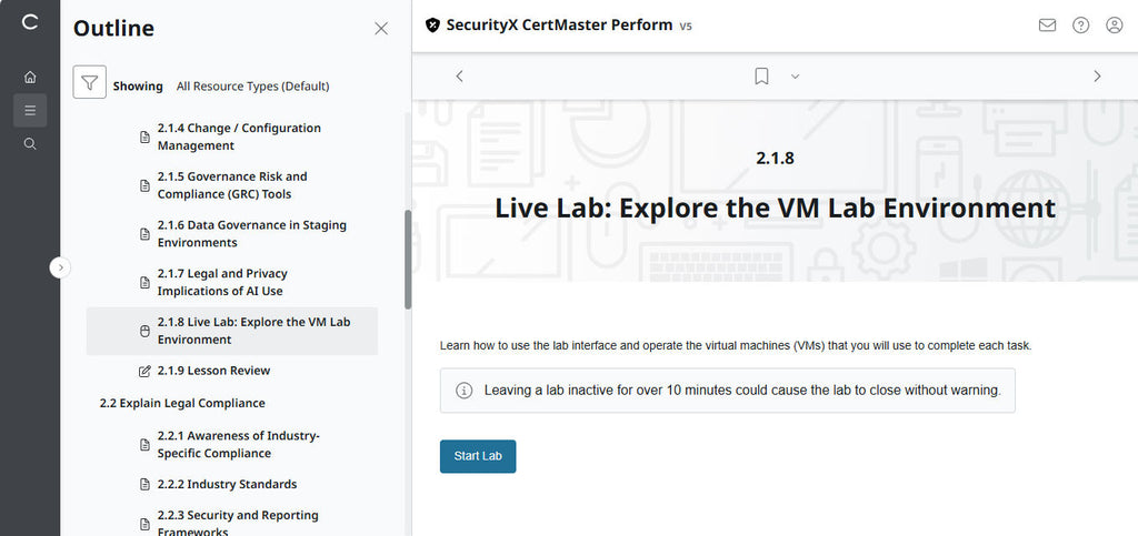 CompTIA CertMaster Perform  – SecurityX CASP+ CAS-005 Individual License