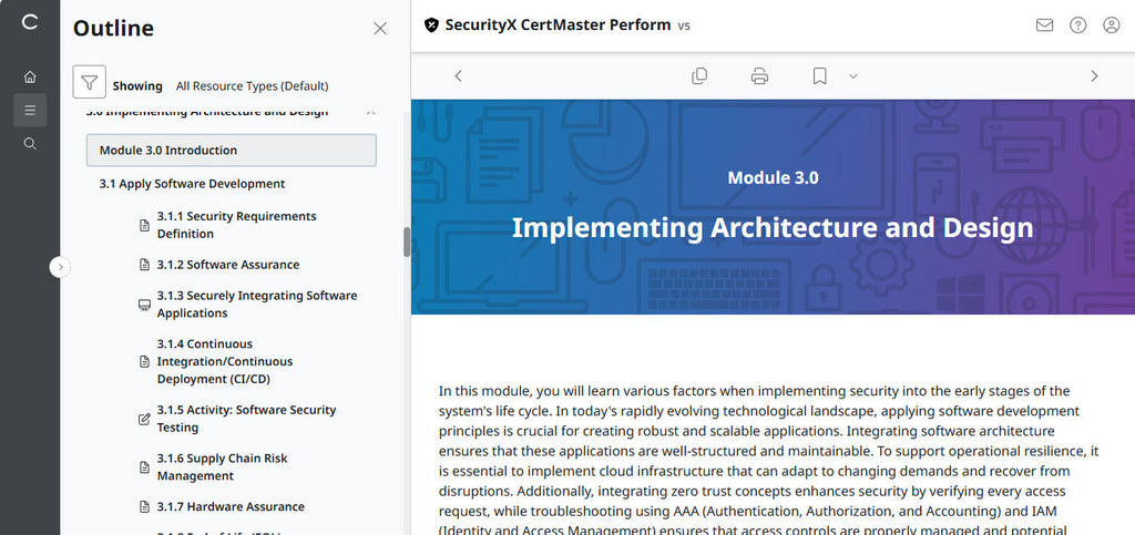 CompTIA CertMaster Perform  – SecurityX CASP+ CAS-005 Individual License