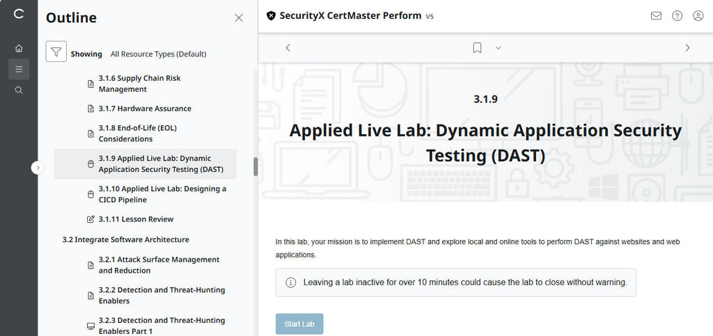 CompTIA CertMaster Perform  – SecurityX CASP+ CAS-005 Individual License