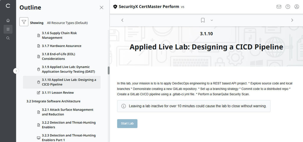 CompTIA CertMaster Perform  – SecurityX CASP+ CAS-005 Individual License
