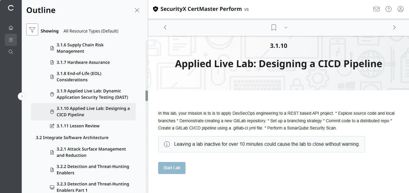 CompTIA CertMaster Perform  – SecurityX CASP+ CAS-005 Individual License