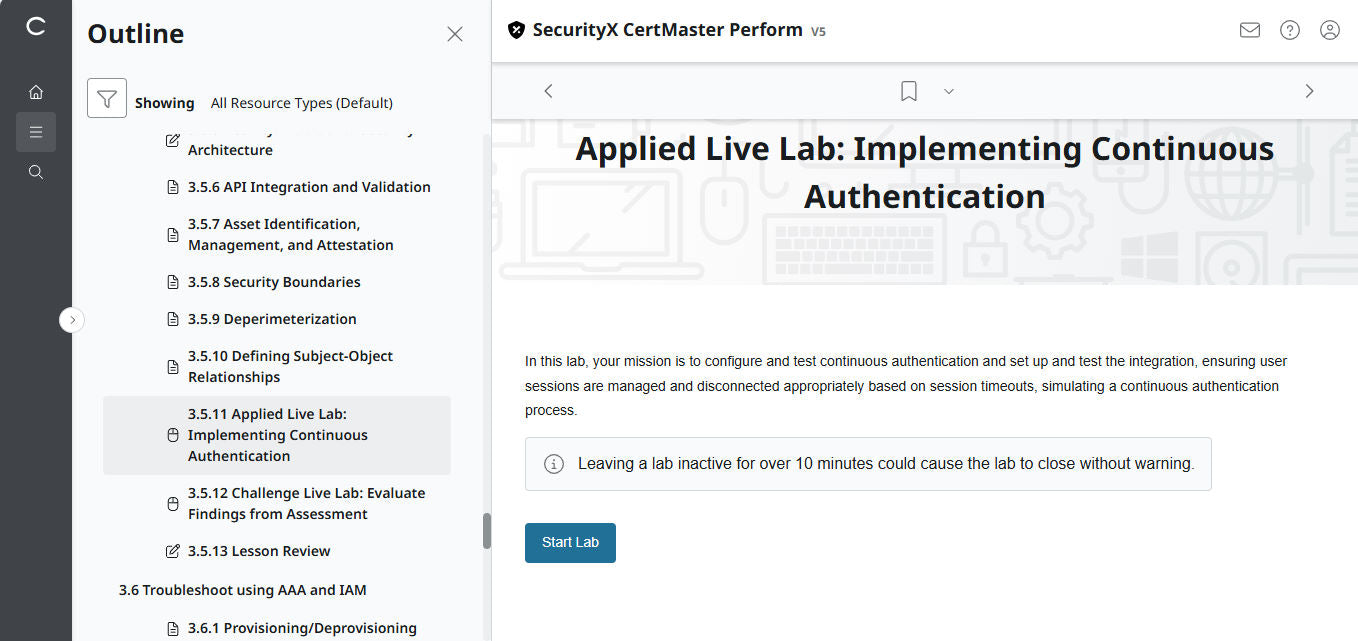 CompTIA CertMaster Perform  – SecurityX CASP+ CAS-005 Individual License