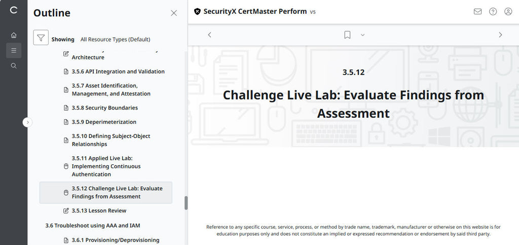 CompTIA CertMaster Perform  – SecurityX CASP+ CAS-005 Individual License