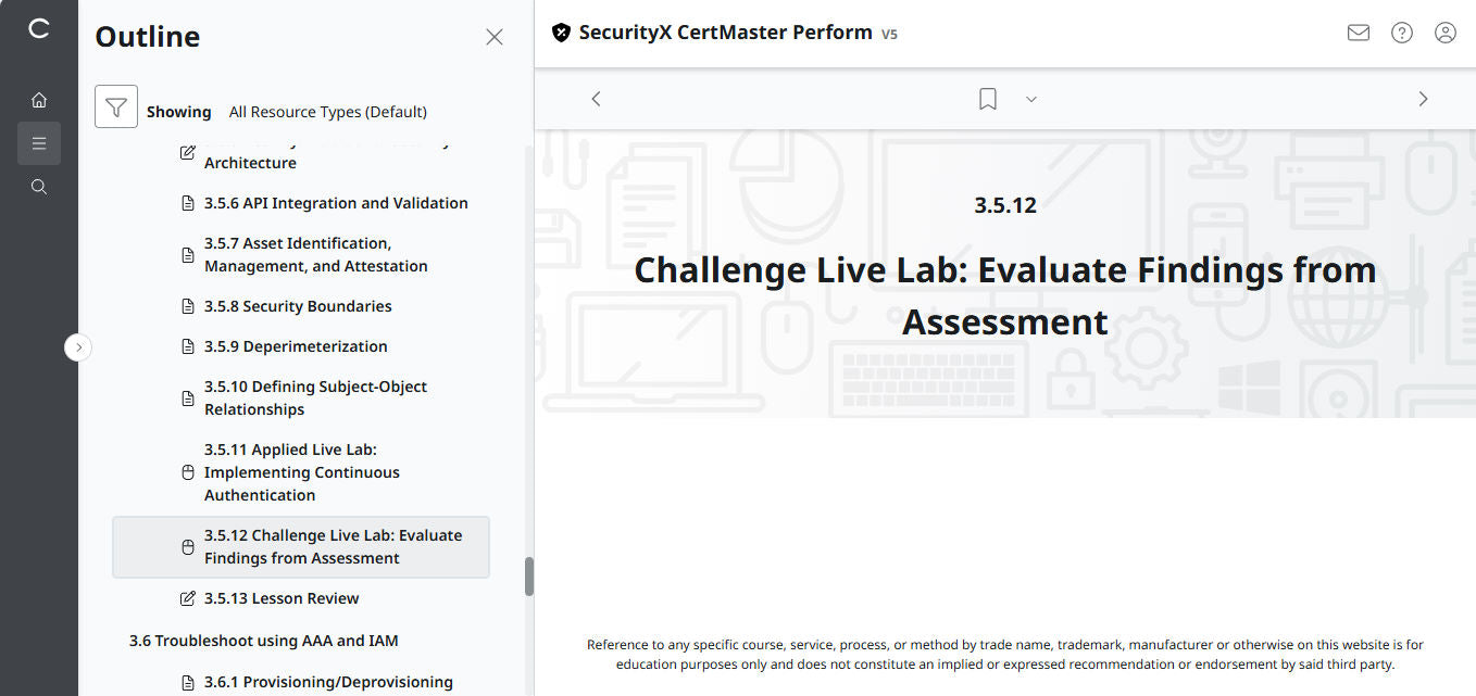 CompTIA CertMaster Perform  – SecurityX CASP+ CAS-005 Individual License