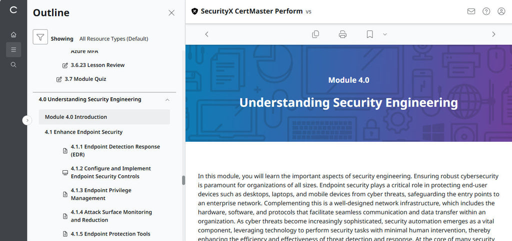 CompTIA CertMaster Perform  – SecurityX CASP+ CAS-005 Individual License