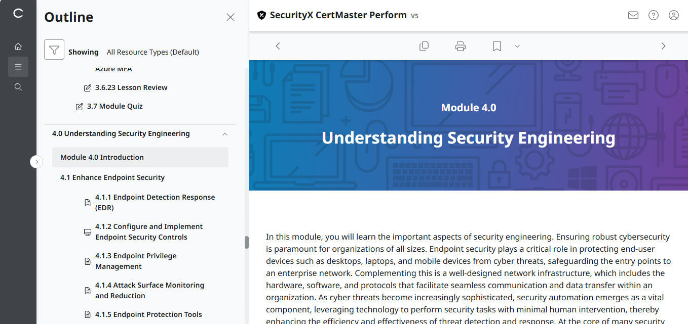 CompTIA CertMaster Perform  – SecurityX CASP+ CAS-005 Individual License