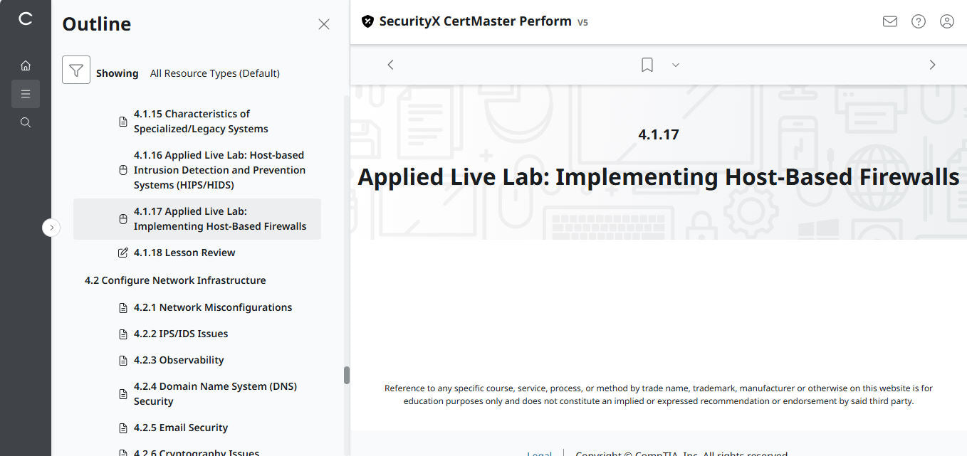 CompTIA CertMaster Perform  – SecurityX CASP+ CAS-005 Individual License
