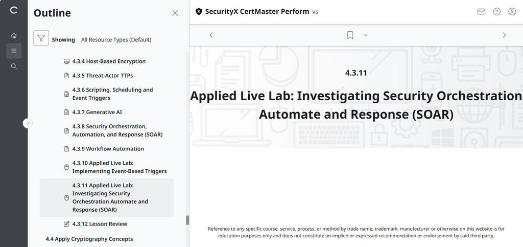 CompTIA CertMaster Perform  – SecurityX CASP+ CAS-005 Individual License