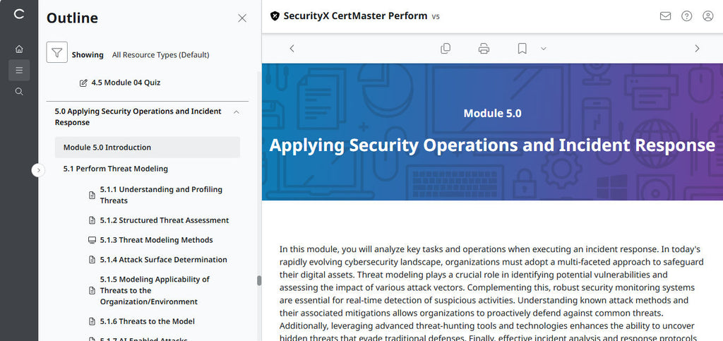 CompTIA CertMaster Perform  – SecurityX CASP+ CAS-005 Individual License