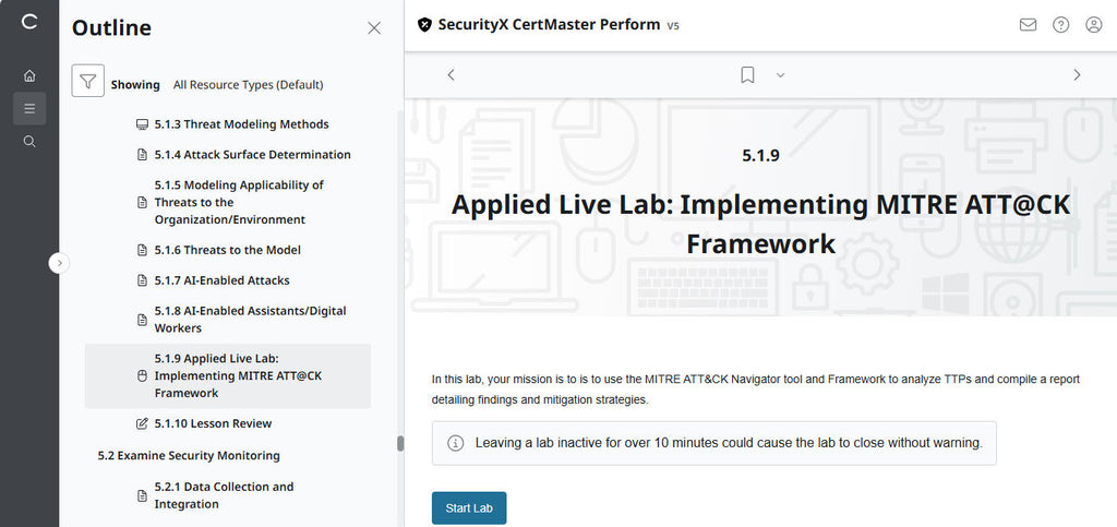 CompTIA CertMaster Perform  – SecurityX CASP+ CAS-005 Individual License